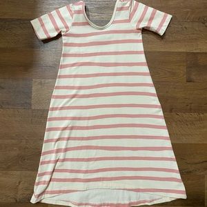 Alice and Ames Demi dress in rose tan